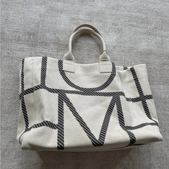 NWT Totême Monogram Canvas Tote Bag - Picture 5 of 10